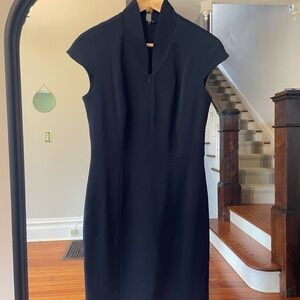 Nora Gardner Evelyn Dress Navy Blue Size 6 Made in NYC